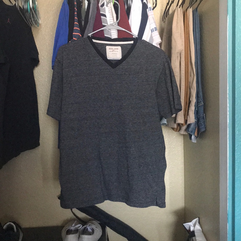Dark Grey V-Neck Shirt
